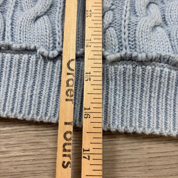 Re/Done Cable Knit Crop Cashmere Sweater Women's Small Minimalist - Picture 6 of 11